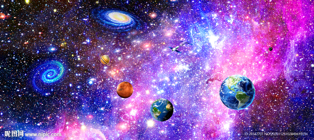 紫色星空