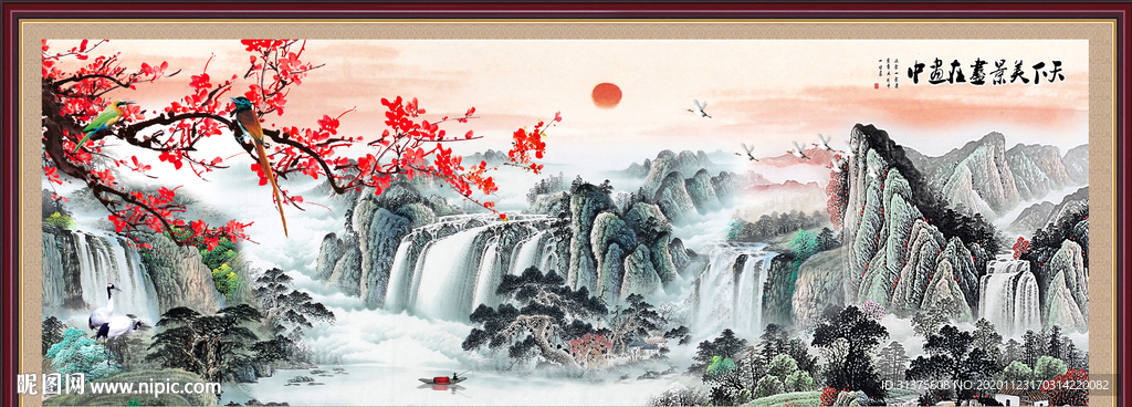 山水画 水墨山水画 意境山水画
