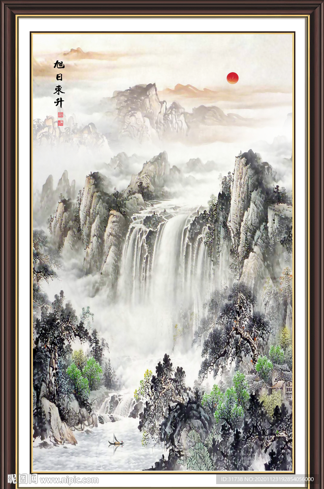 玄关山水画