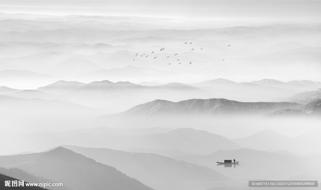 新中式山水画