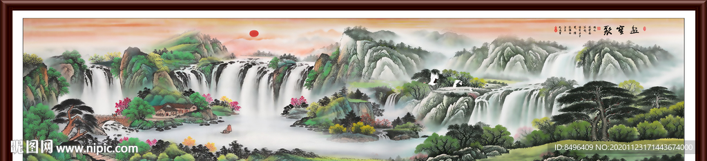 山水画水墨山水画 意境山水画