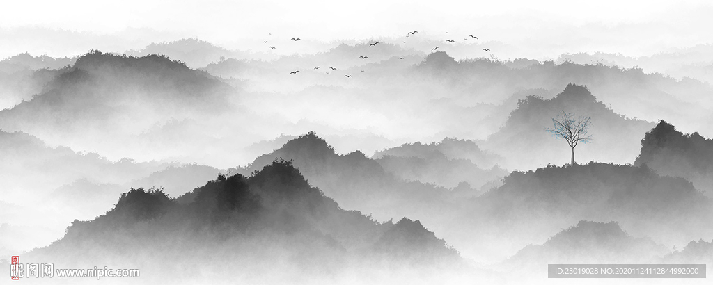 新中式山水画