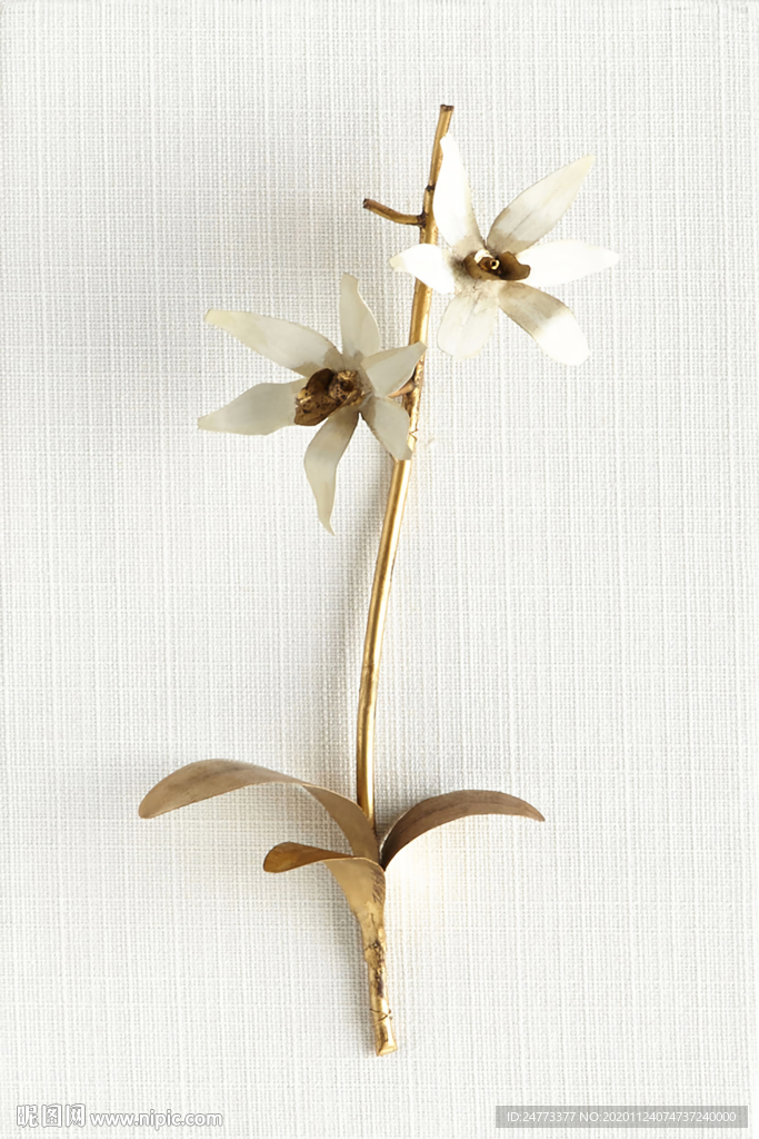 金色花卉装饰画