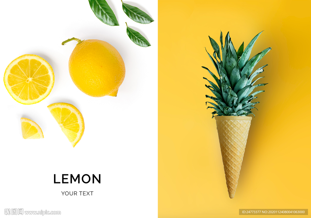 橙子冰淇淋餐厅装饰画