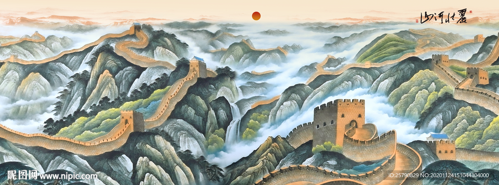 长城国画长城长城国画