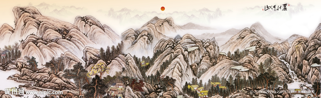 古典山水画仿古山水画