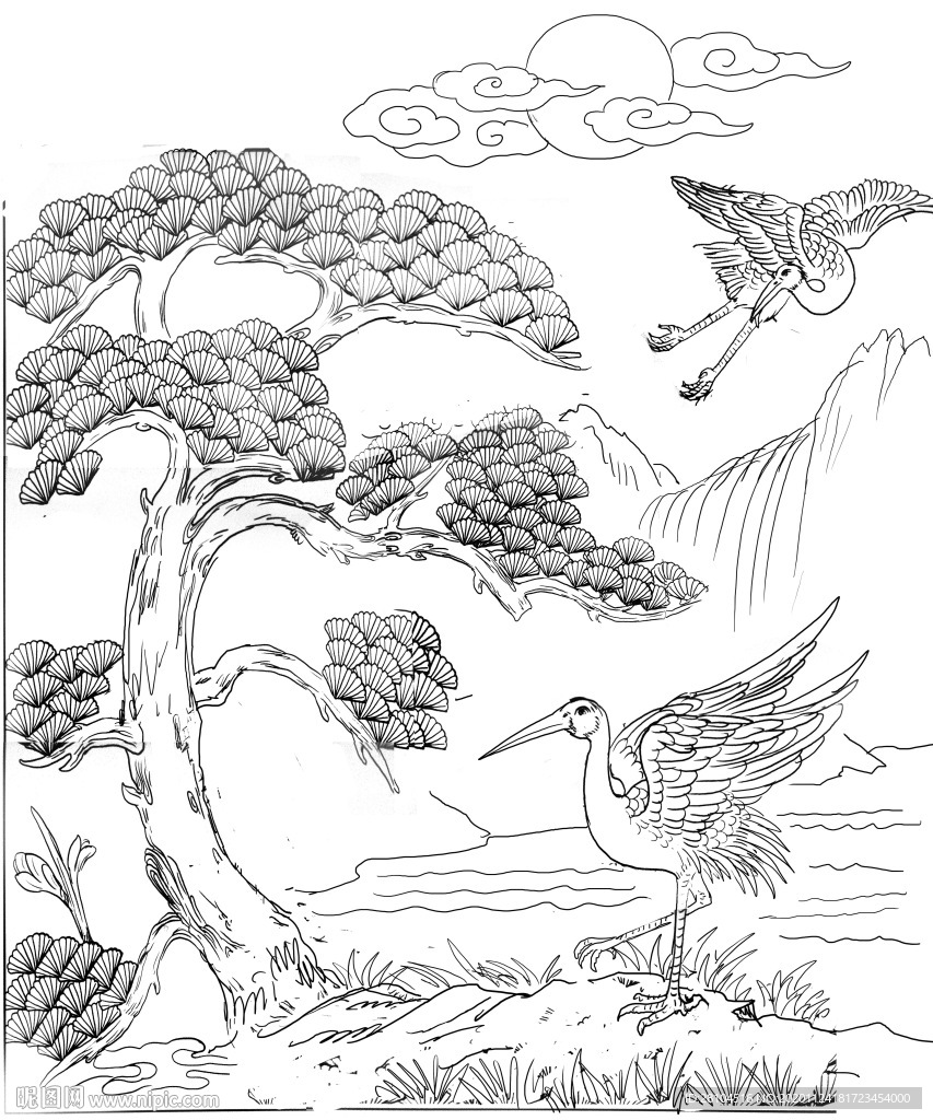 松鹤图