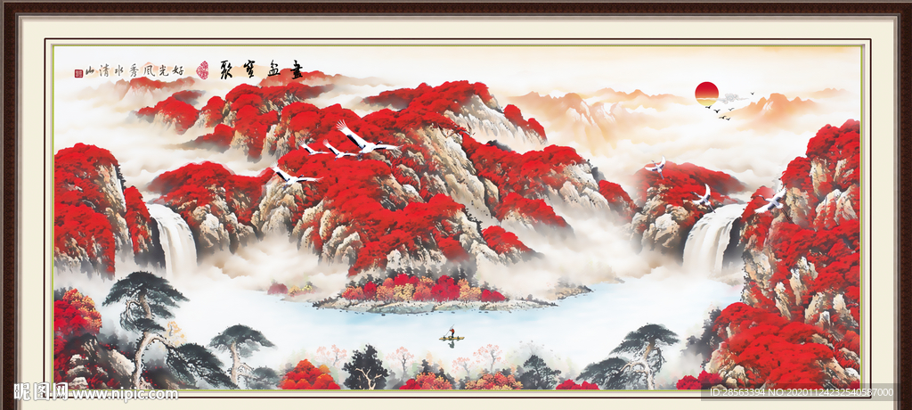 鸿运当头国画