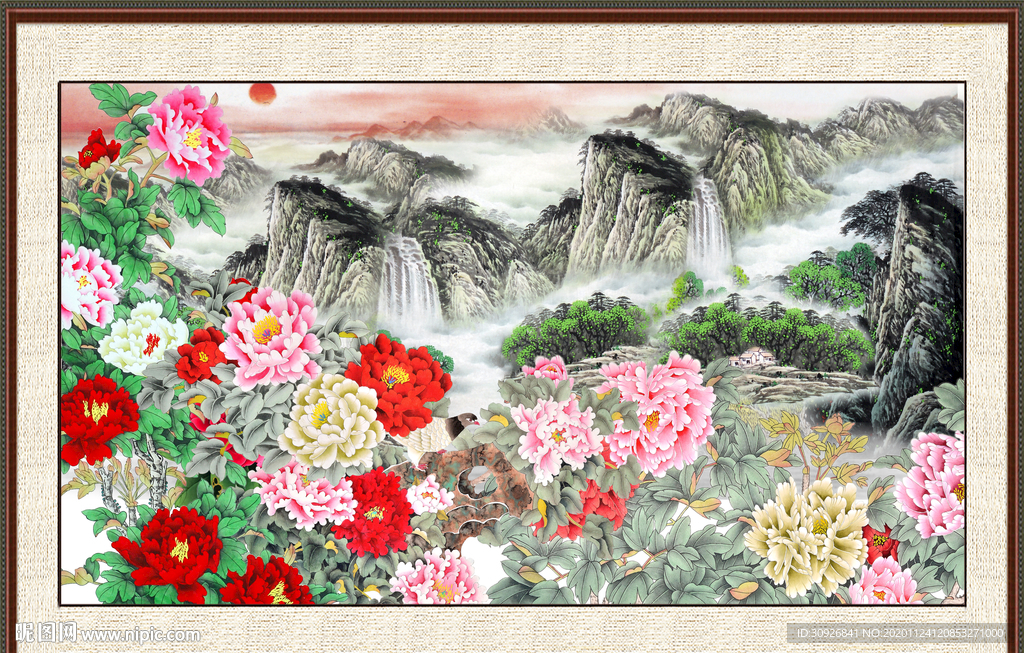 国画牡丹