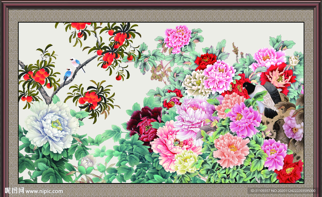 牡丹花开富贵