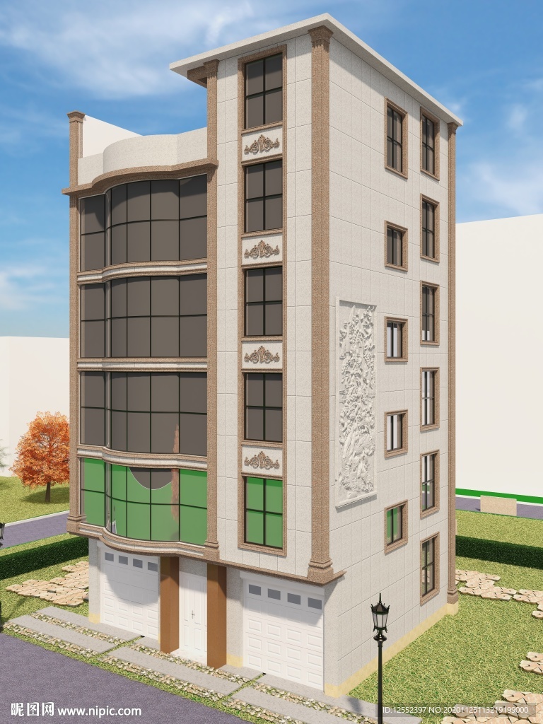 别墅外墙效果图