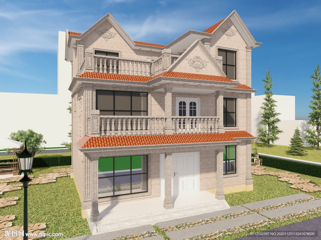 别墅外墙效果图