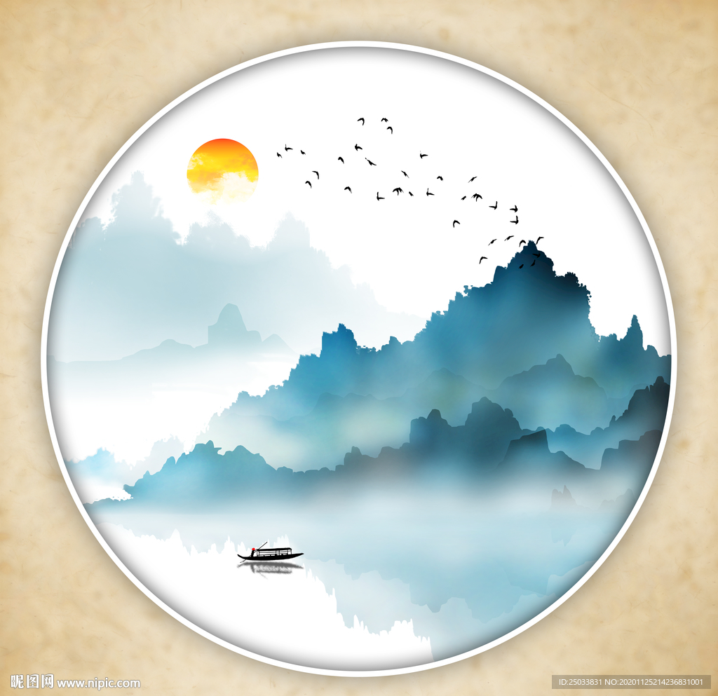 新中式水墨画