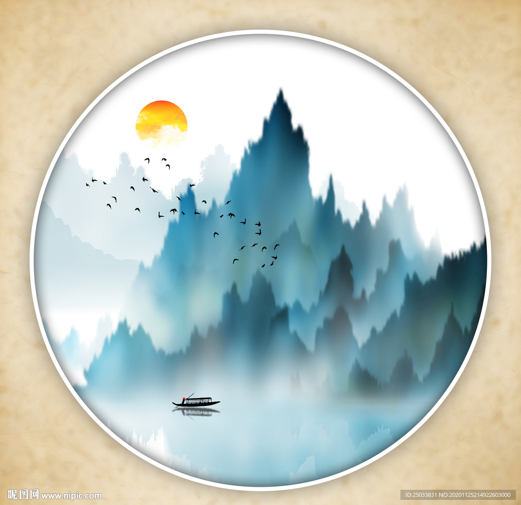 现代水墨画
