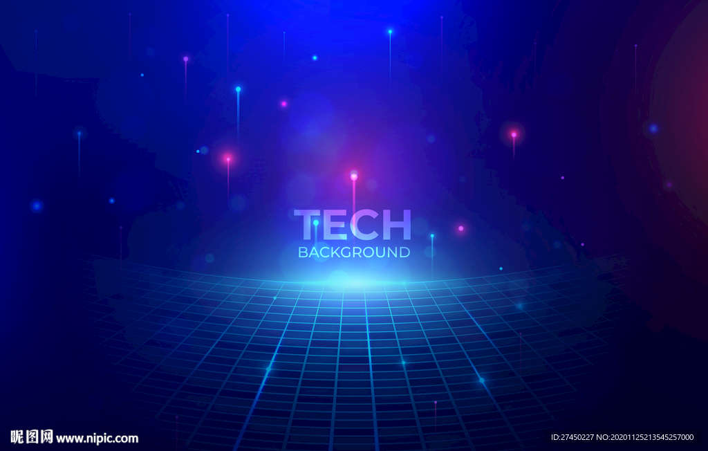 蓝色科技海报
