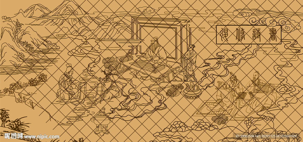 孔子铜浮雕