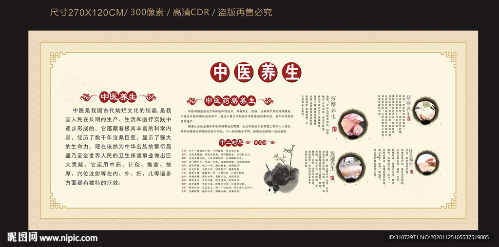 中医养生宣传栏
