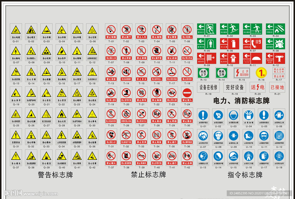 警示标识标志