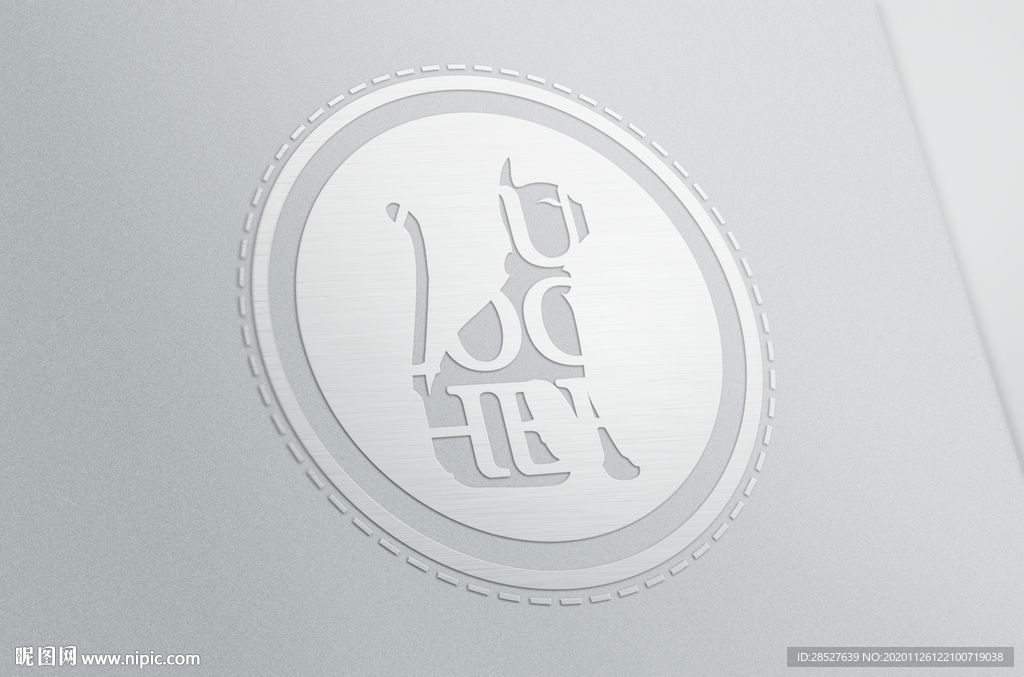 品牌logo白纸样机