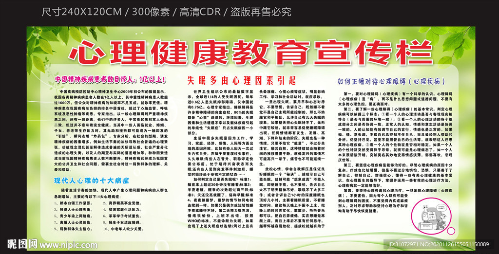 心理健康教育宣传栏