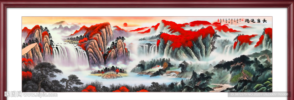 山水画 水墨山水画 意境山水画