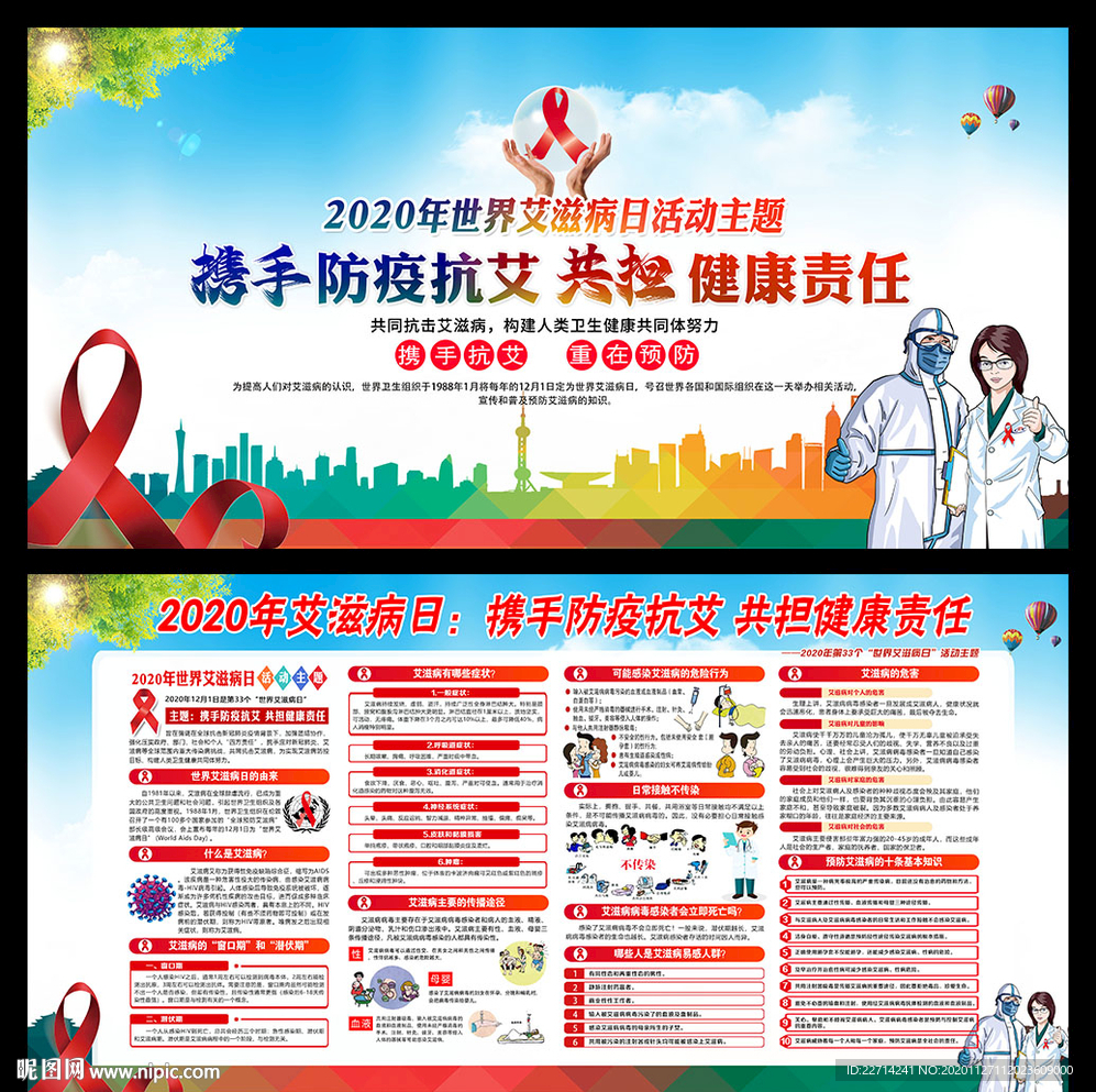 艾滋病预防知识宣传栏