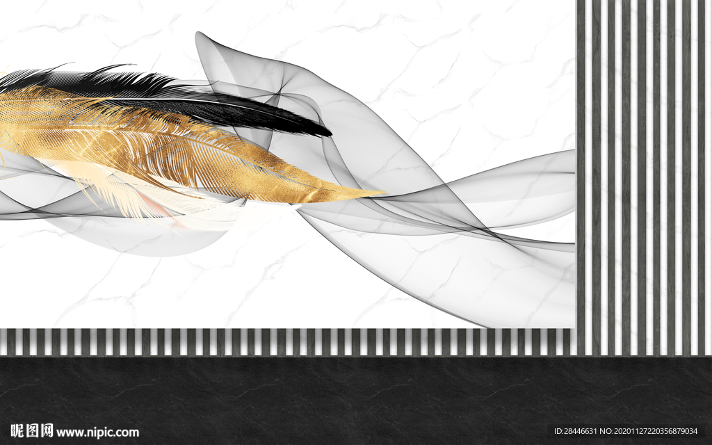 轻奢组合背景墙