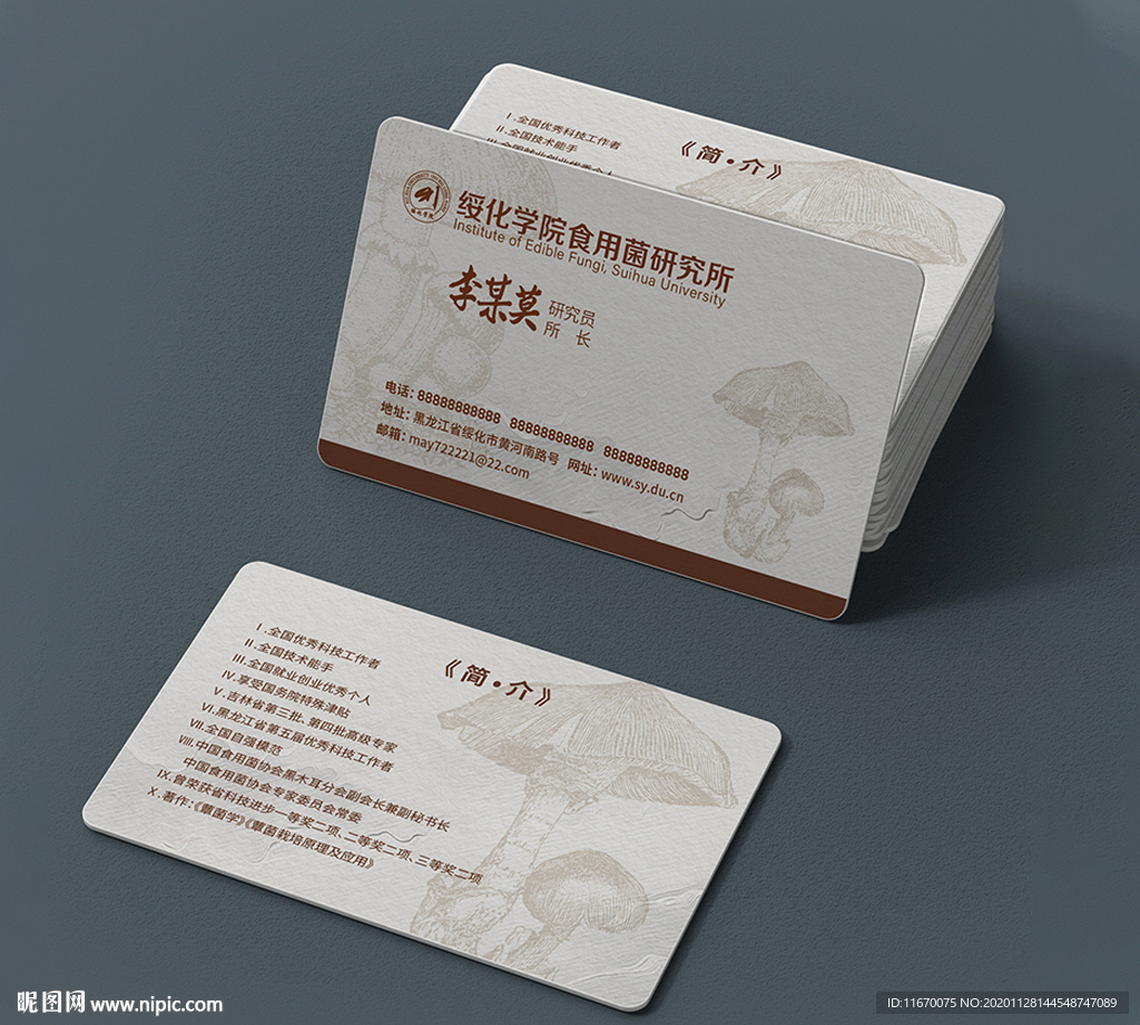 名片（平面展开图）