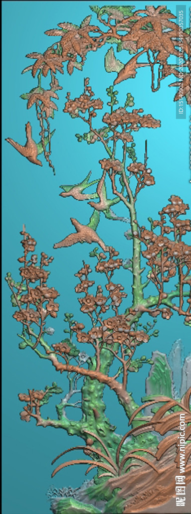 精雕梅兰竹菊