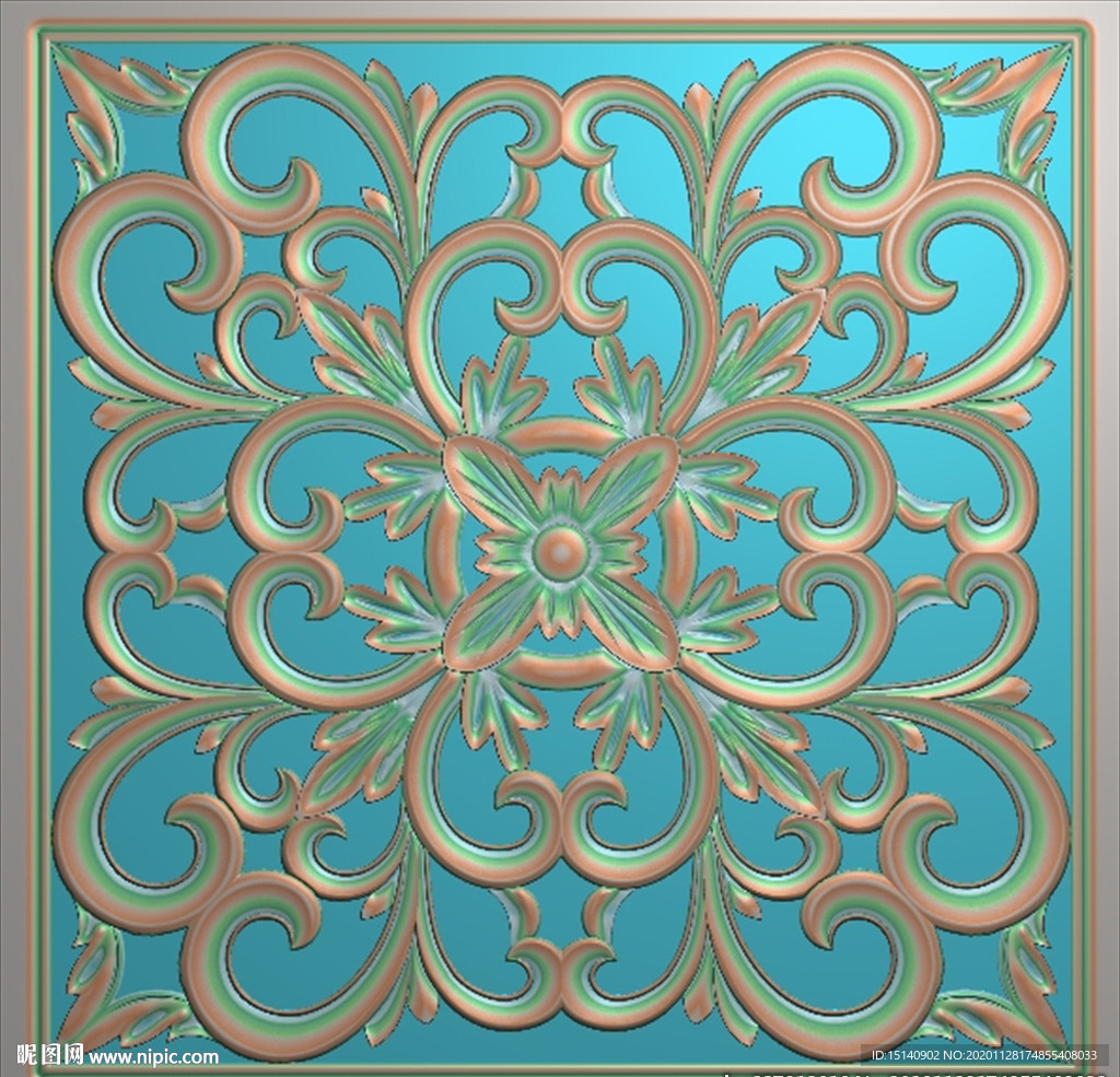 精雕图 洋花 欧式花