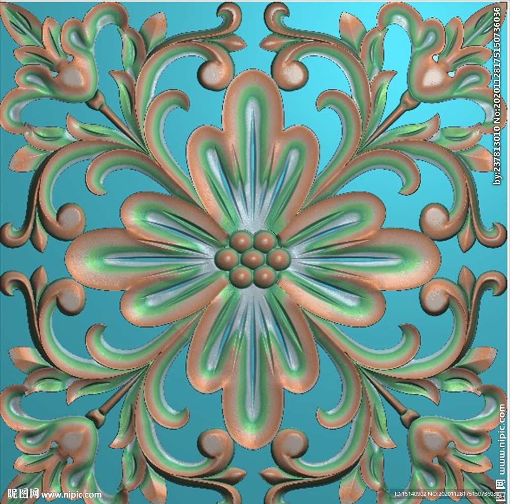 精雕图 洋花 欧式花