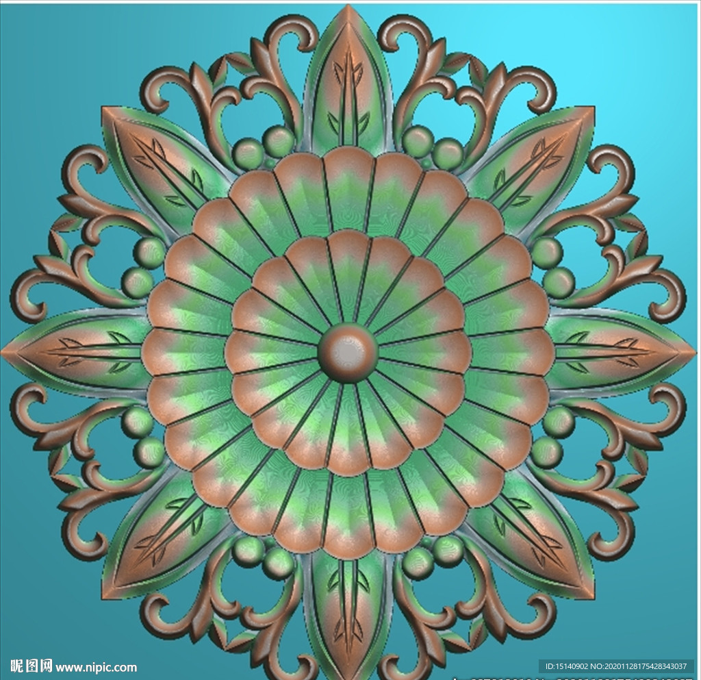 精雕图 洋花 欧式花