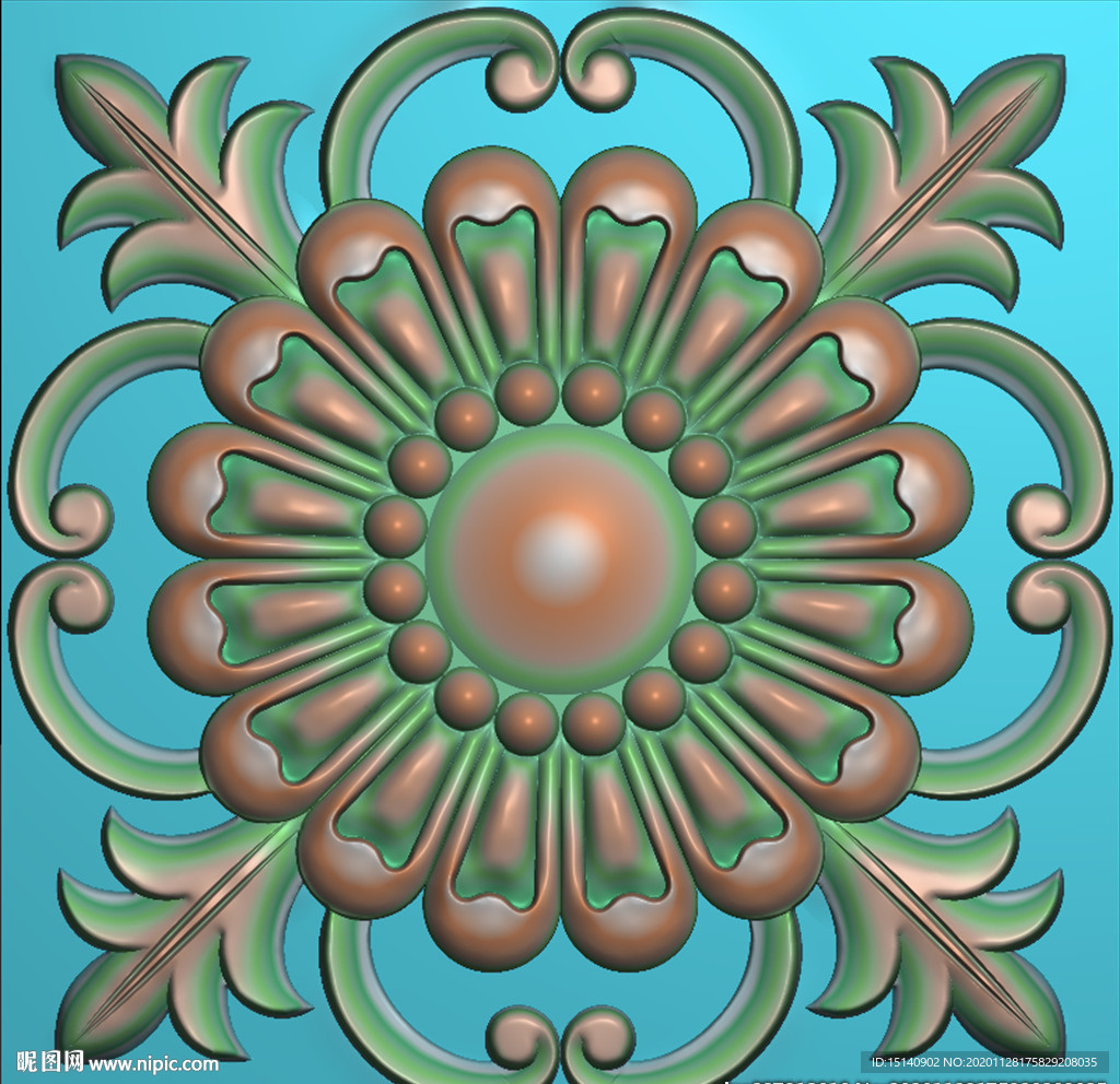 精雕图 洋花 欧式花