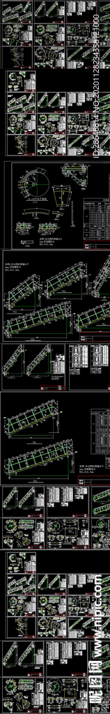 螺旋梯施工设计CAD详图