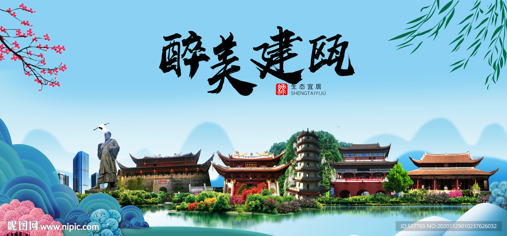 建瓯大醉美魅力山水城市海报