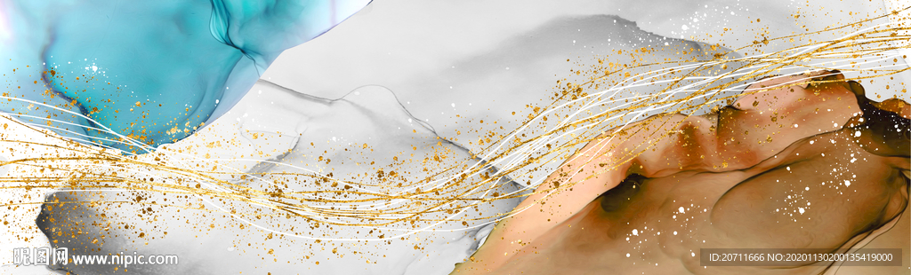 抽象线条装饰画挂画