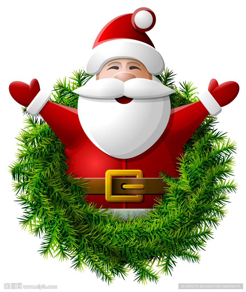 圣诞老人超大超清晰无底图