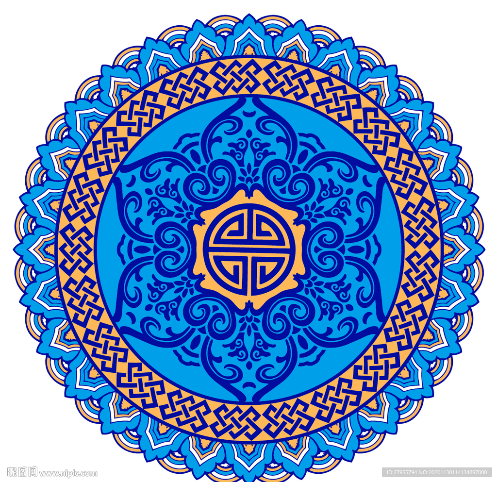 矢量花纹