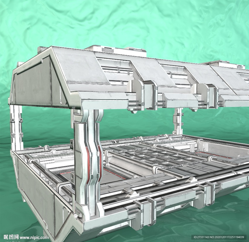 太空舱 科幻模型 建筑模型