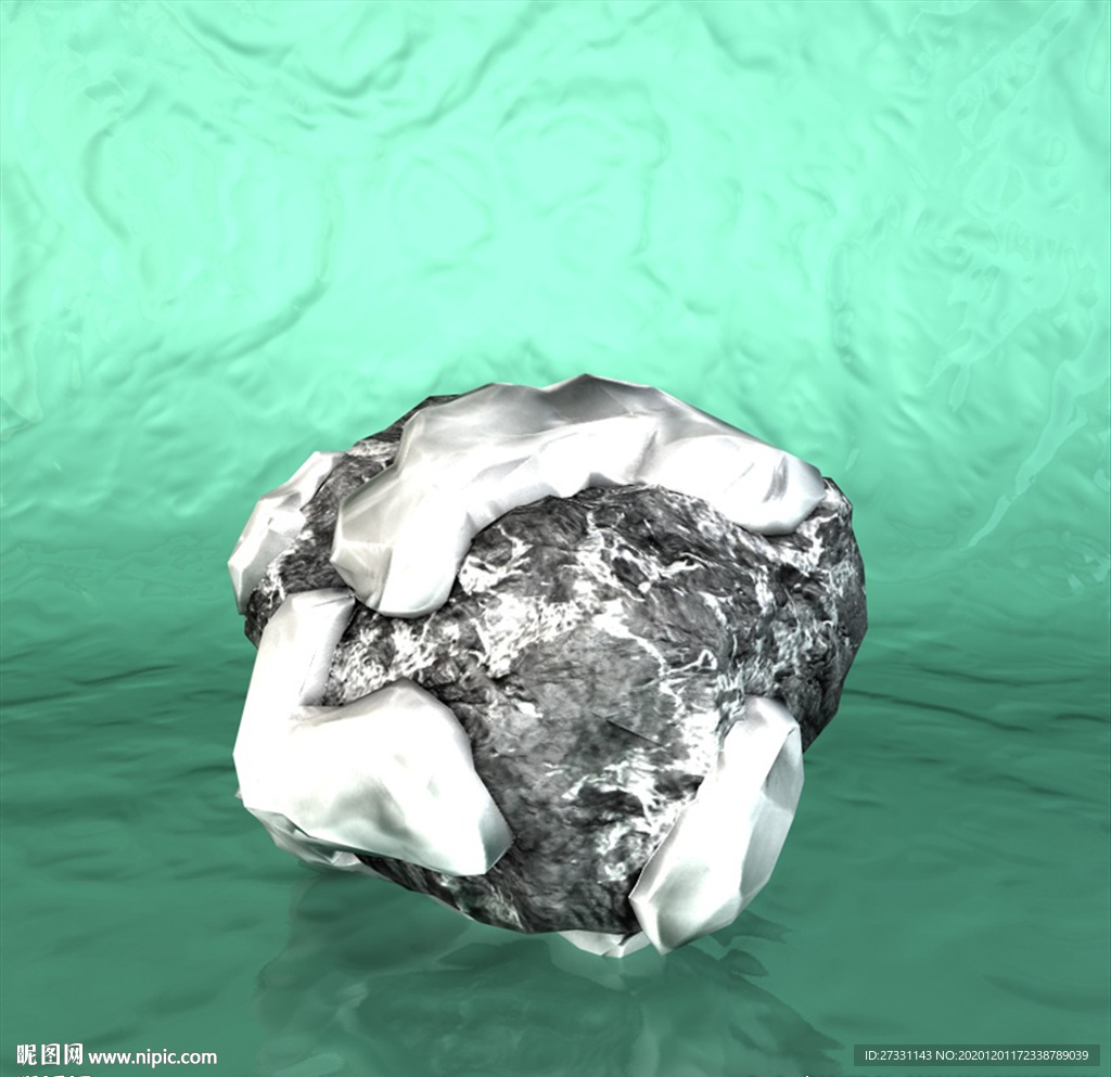 陨石模型 C4D模型 宇宙行星