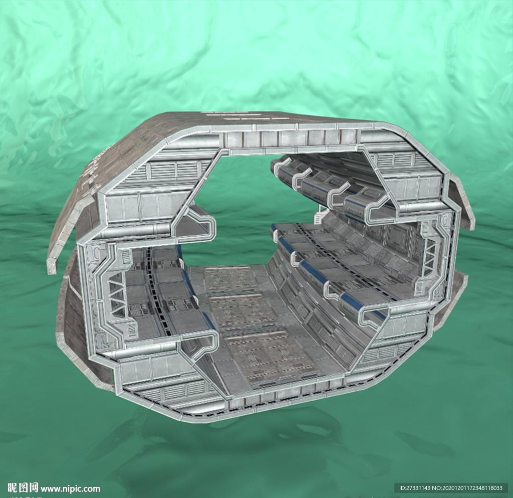 太空舱 科幻模型 建筑模型