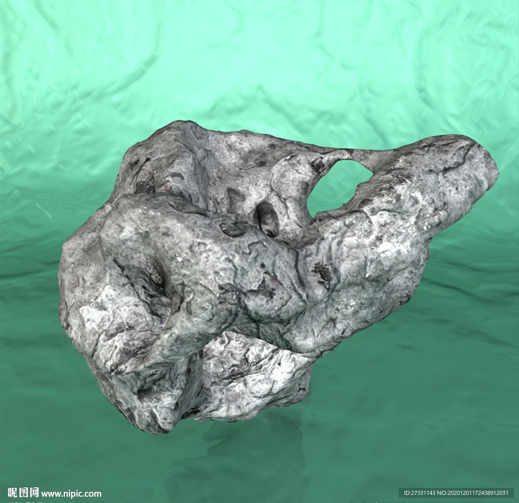 陨石模型 C4D模型 宇宙行星