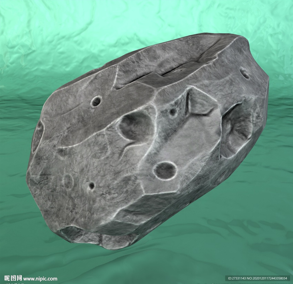 陨石模型 C4D模型 宇宙行星
