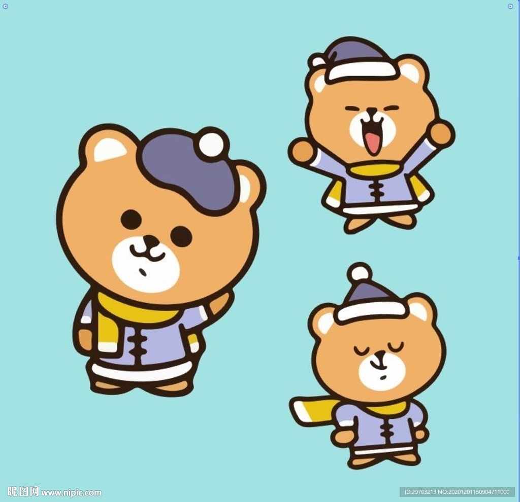 卡通小熊