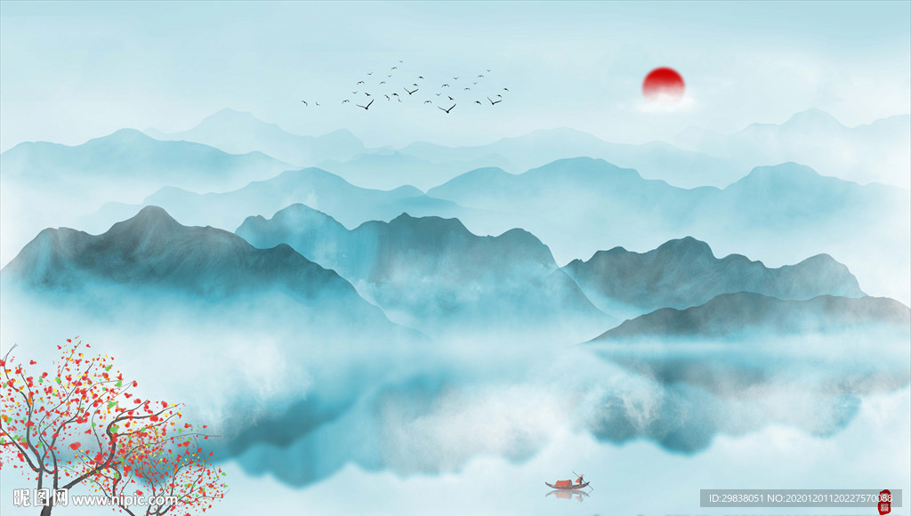 新中式山水