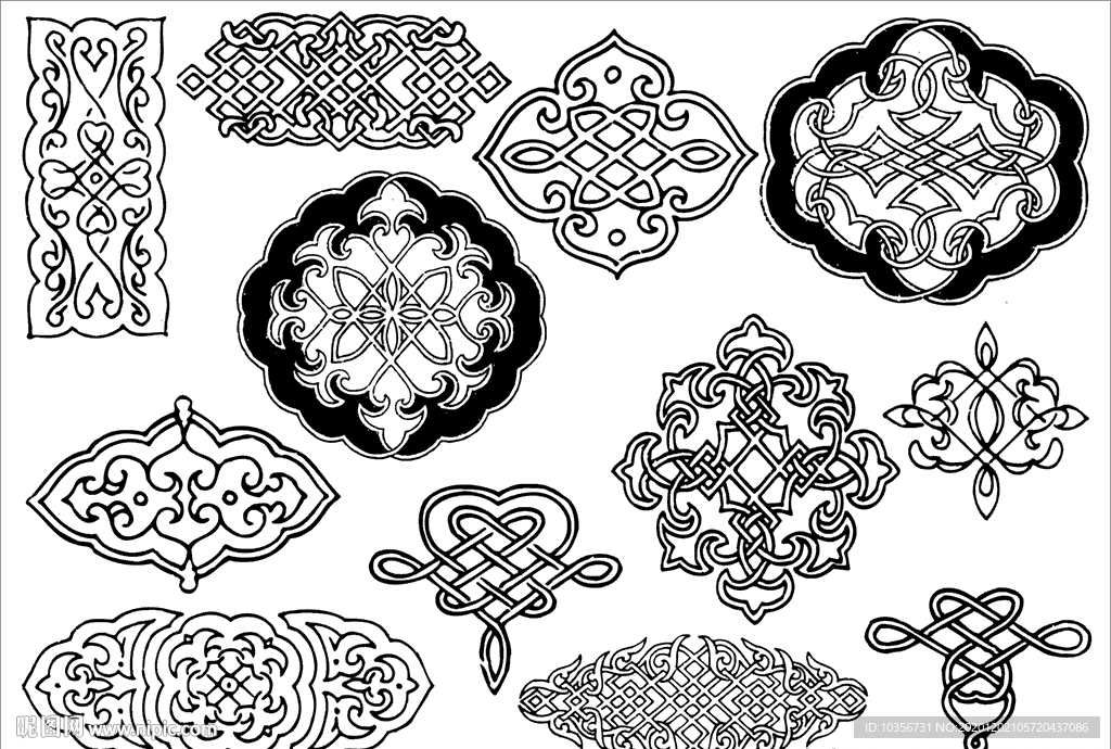 中国底纹 纹样 图案 花纹