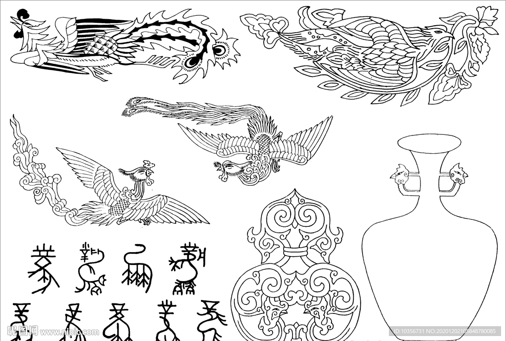 花瓶 图案 纹理