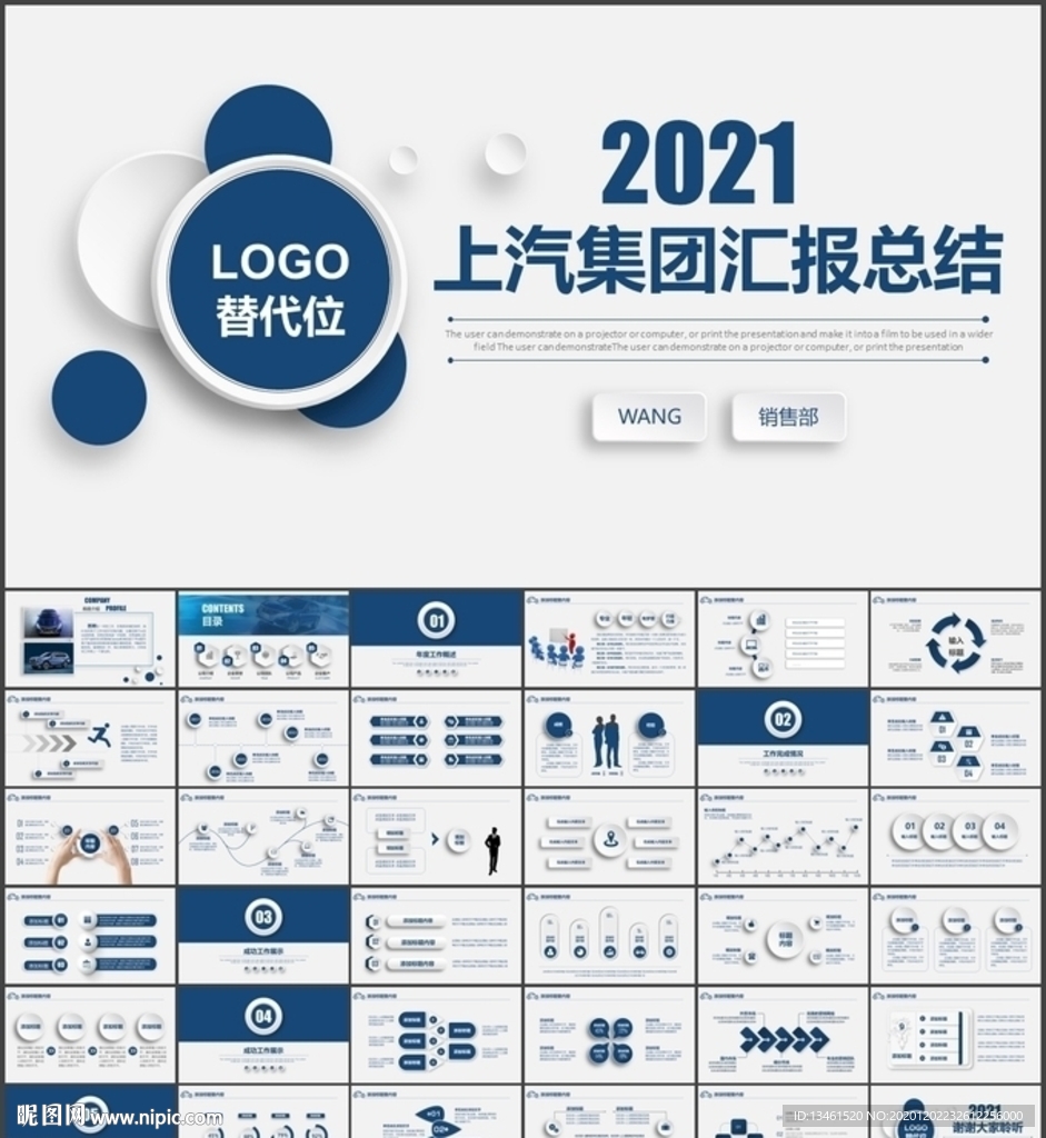 上汽集团上海汽车集团总结PPT