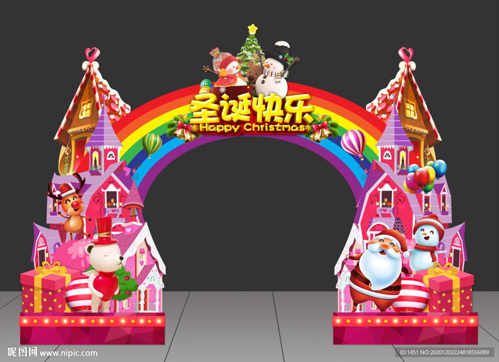 圣诞门头