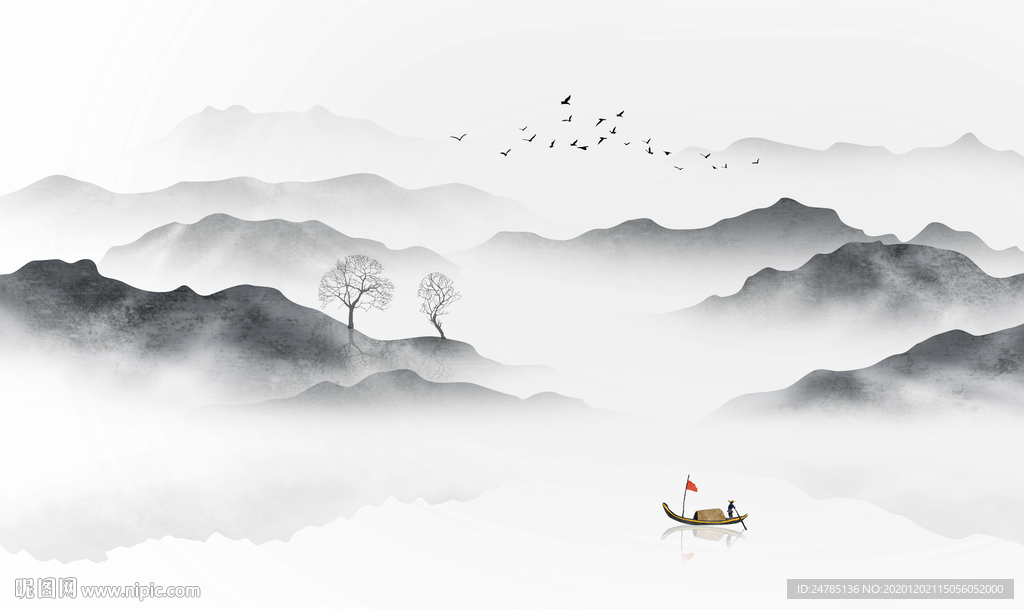 中式山水画